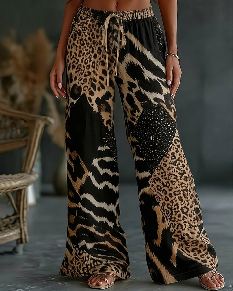 Christa | Komfortable Hose im Leopardenprint