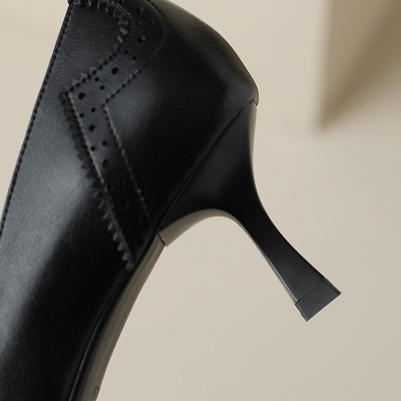 Célora Leather Strap Heels