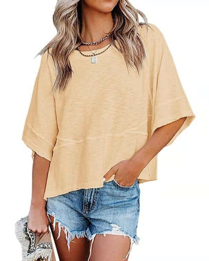 Liselotte | Lässiges T-Shirt mit Glockenärmeln