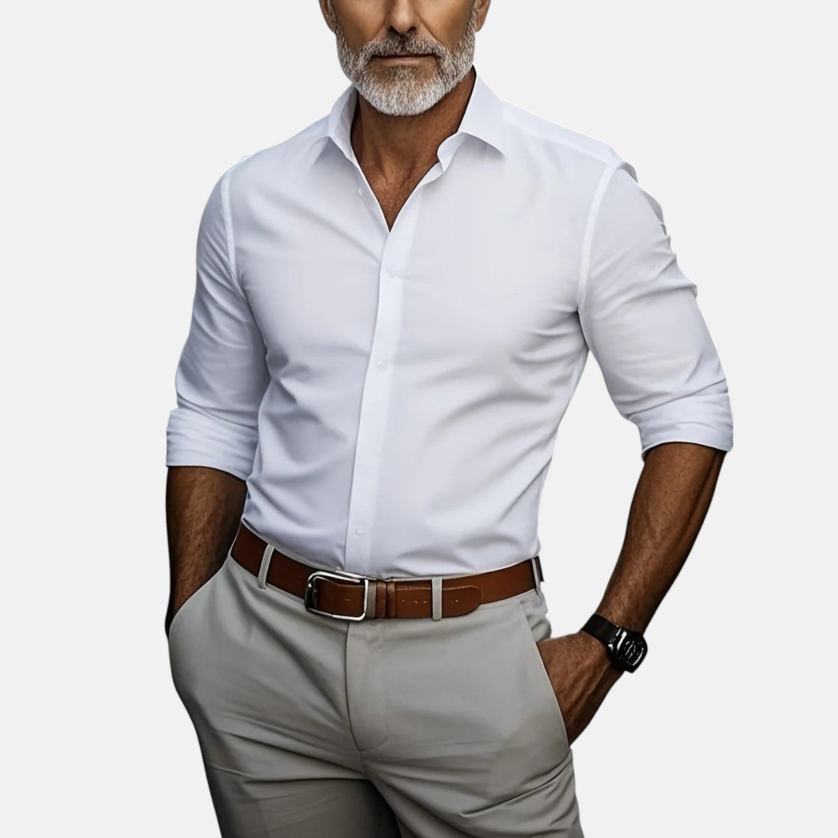 Sommerfeld | Herren Slim Fit Businesshemd, knitterfrei