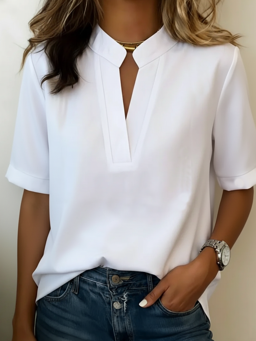 Karlijn | Elegante Bluse mit zartem Kragen
