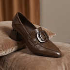 Valora Leather Loafers with Heels