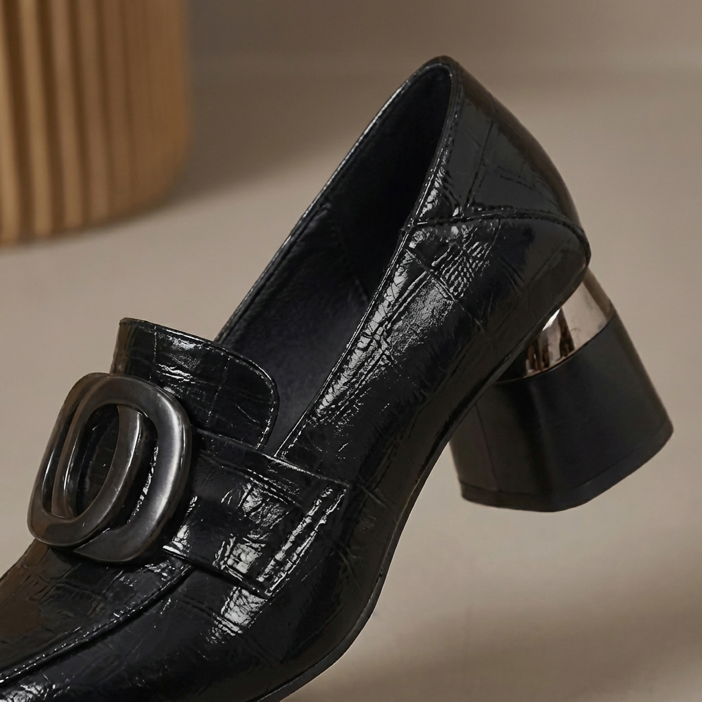 Valora Leather Loafers with Heels