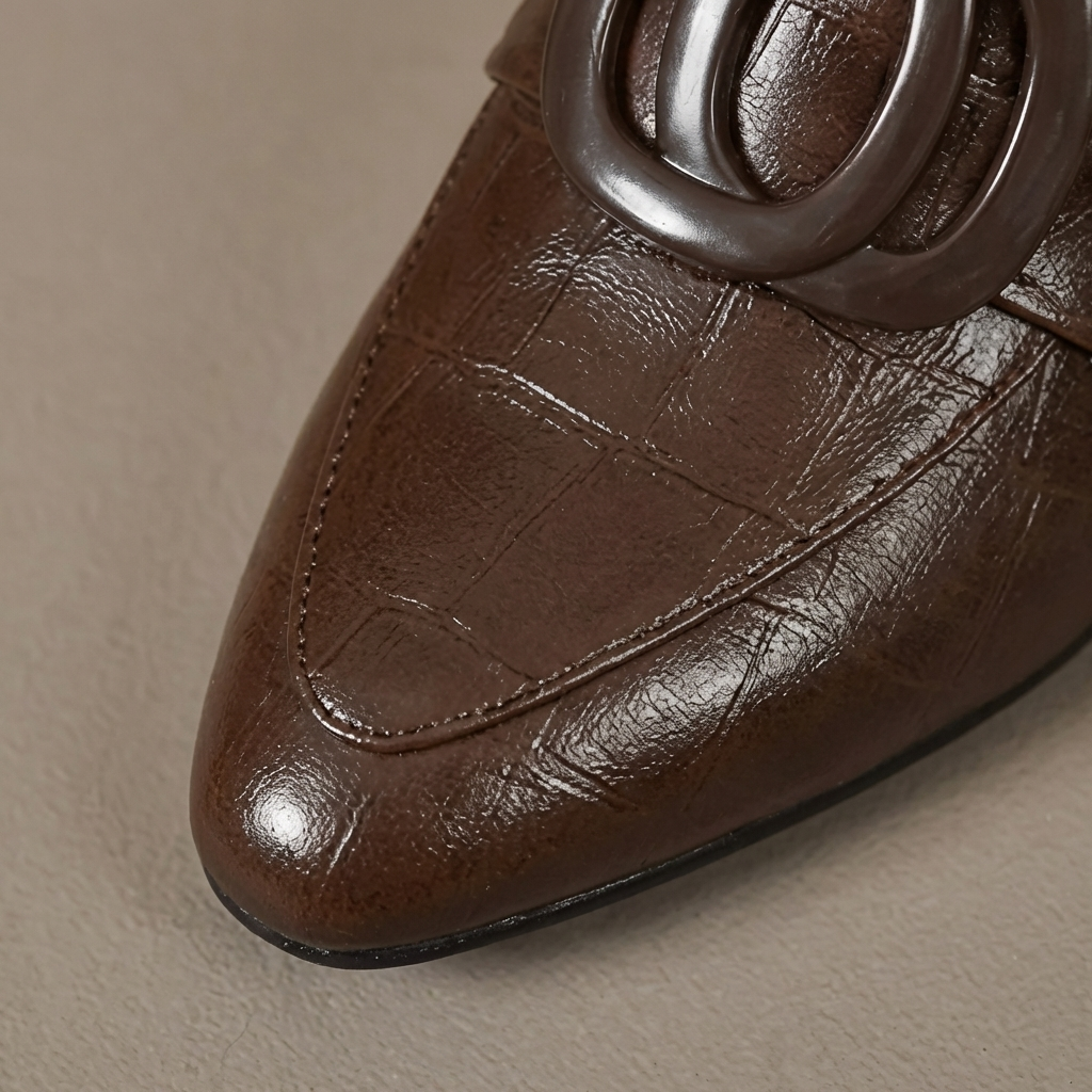 Valora Leather Loafers with Heels