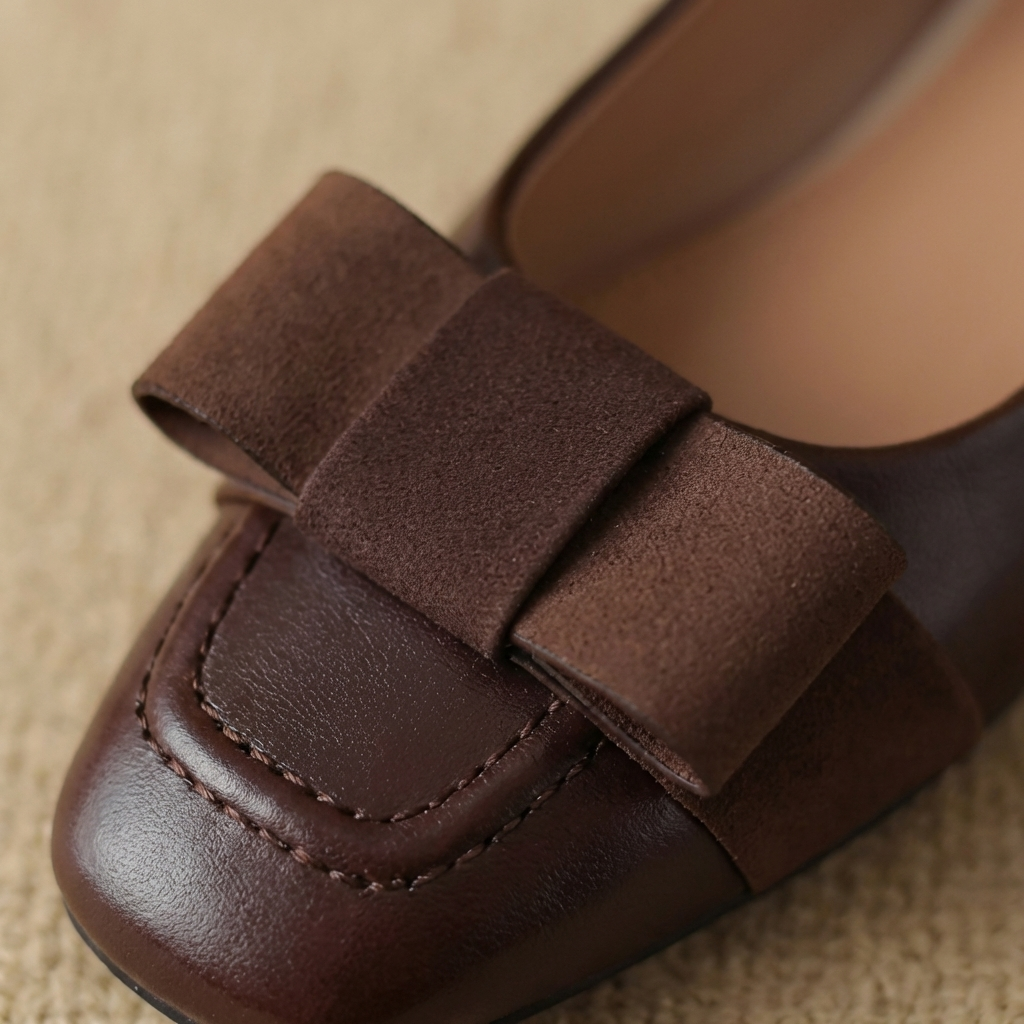 Camille Leather Ballerina Flats