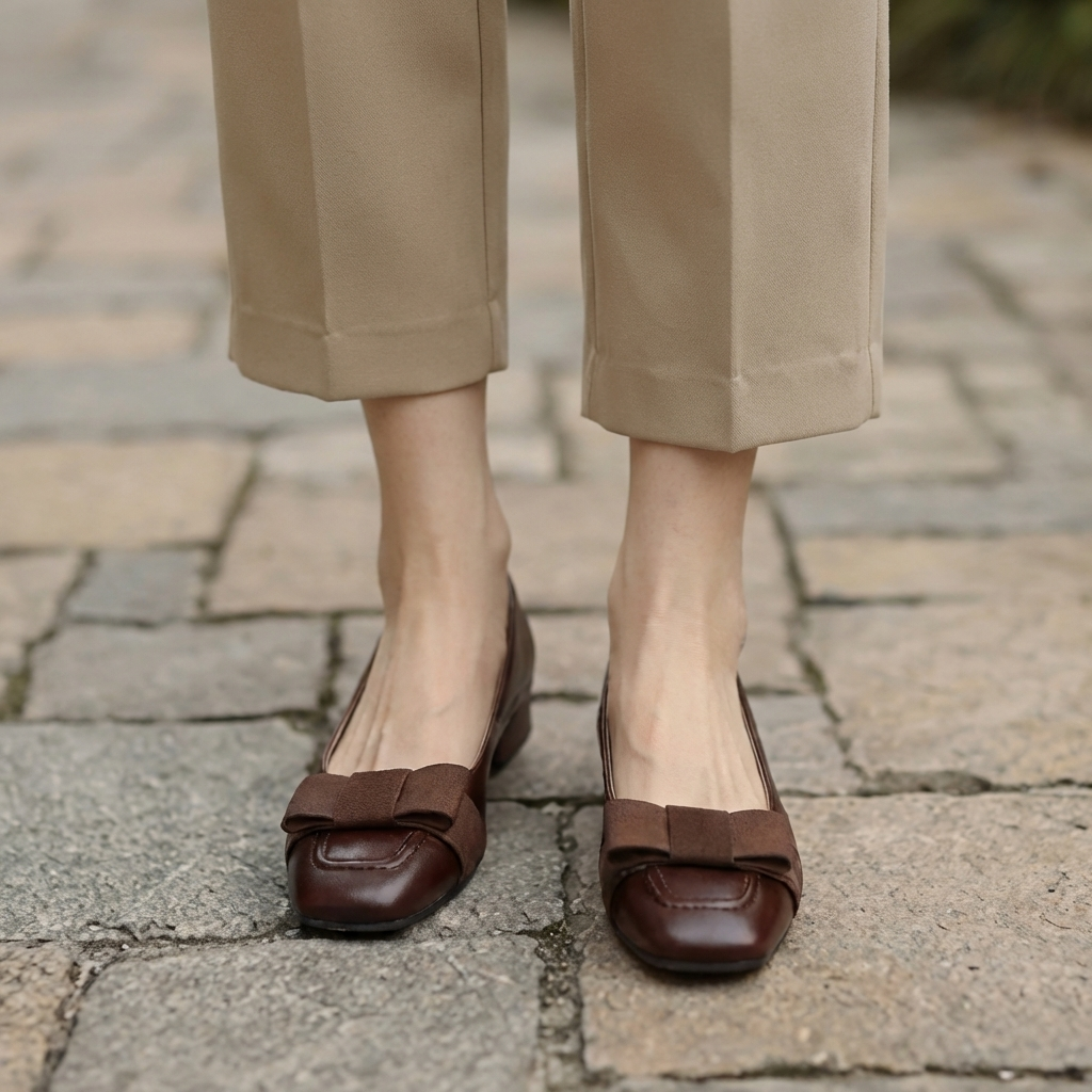 Camille Leather Ballerina Flats