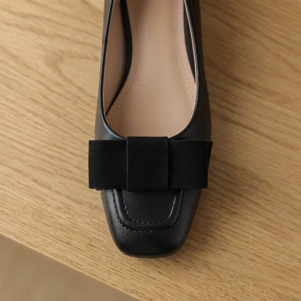 Camille Leather Ballerina Flats