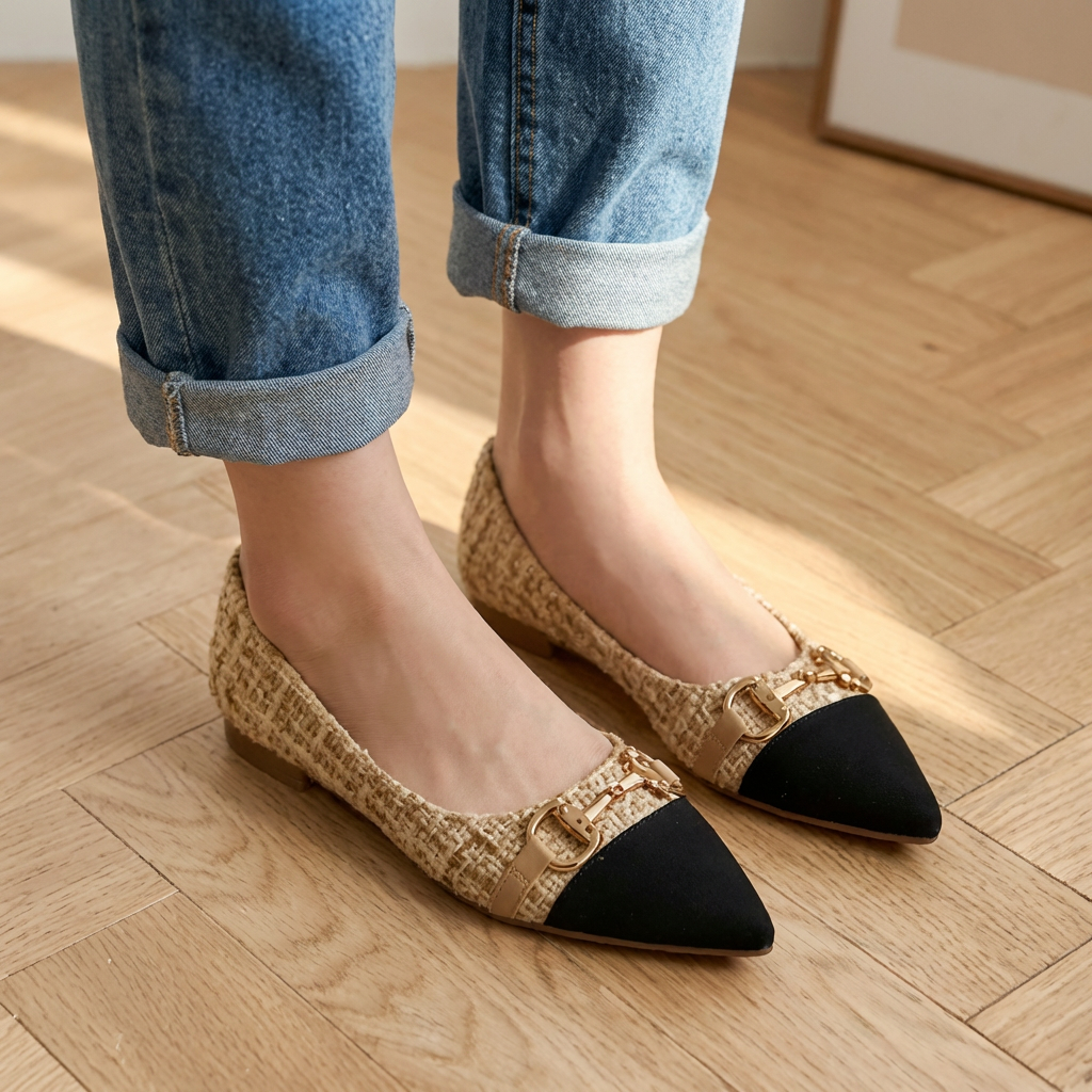 Verona Tweed Ballet Flats