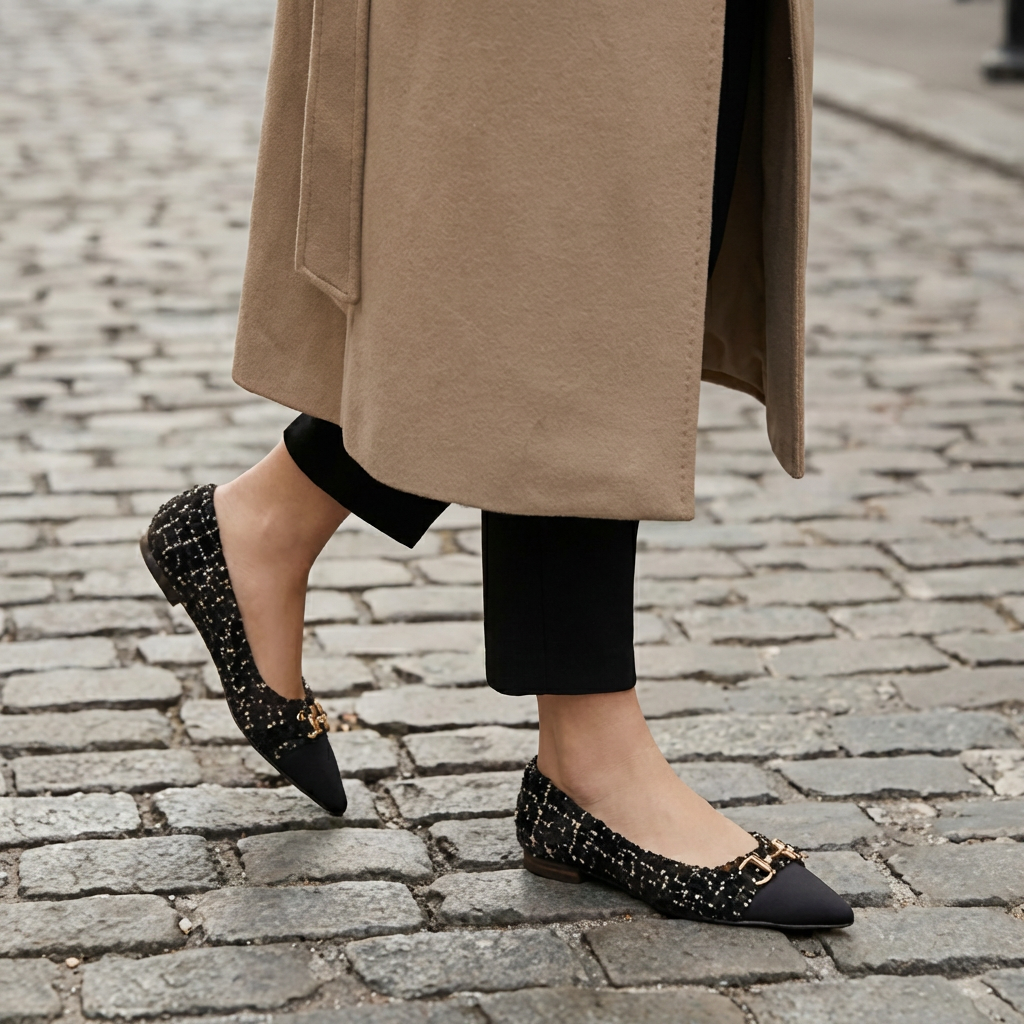 Verona Tweed Ballet Flats