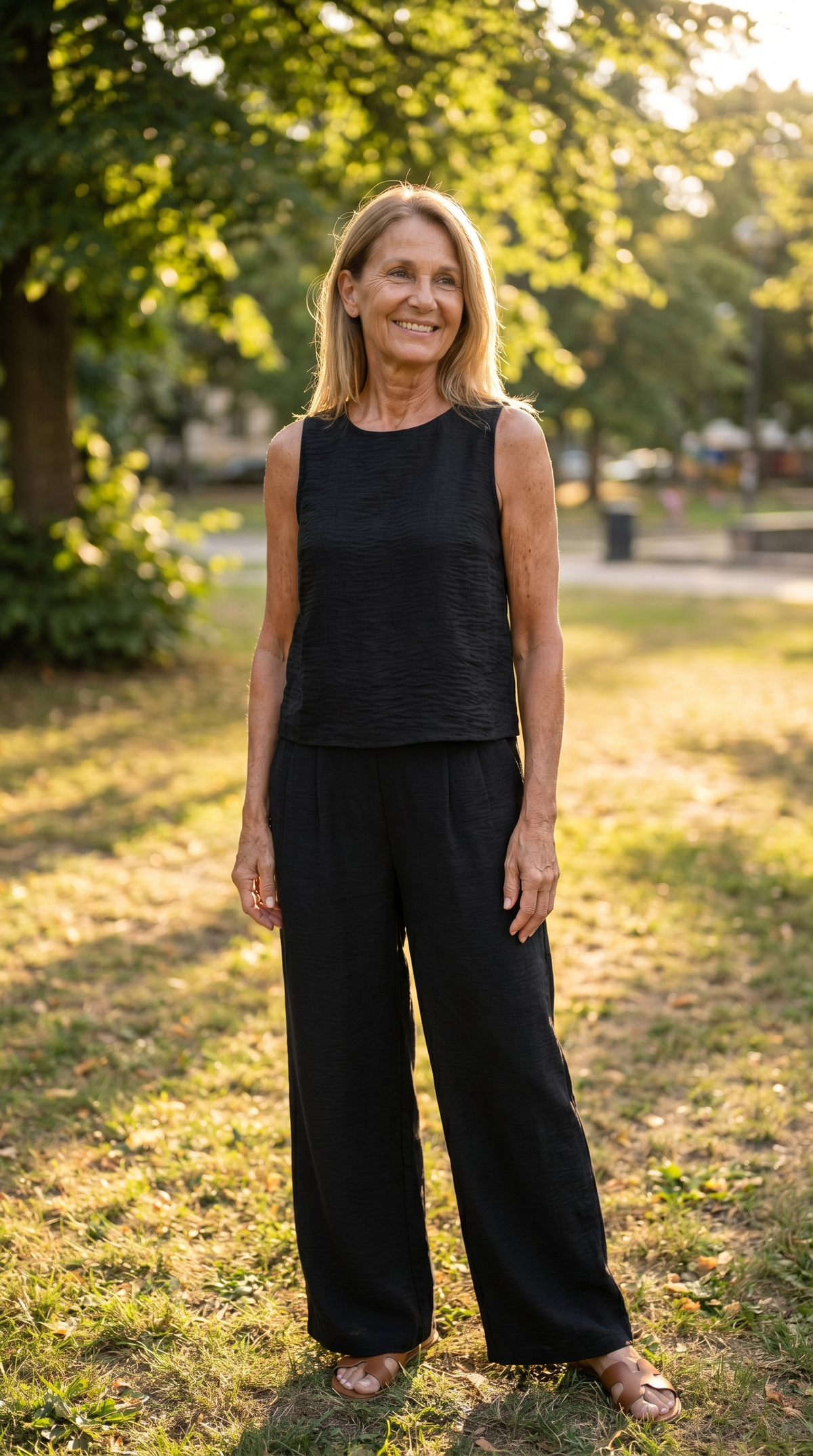 Brigitte - Zweiteiliges Set mit ärmellosem Oberteil und Hose