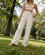 Anita - Elegante gerade Casual-Hose mit stilvollen Akzenten