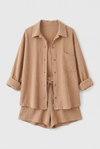 VICTORIA | ZWEITEILIGES HEMD-SHORTS-SET