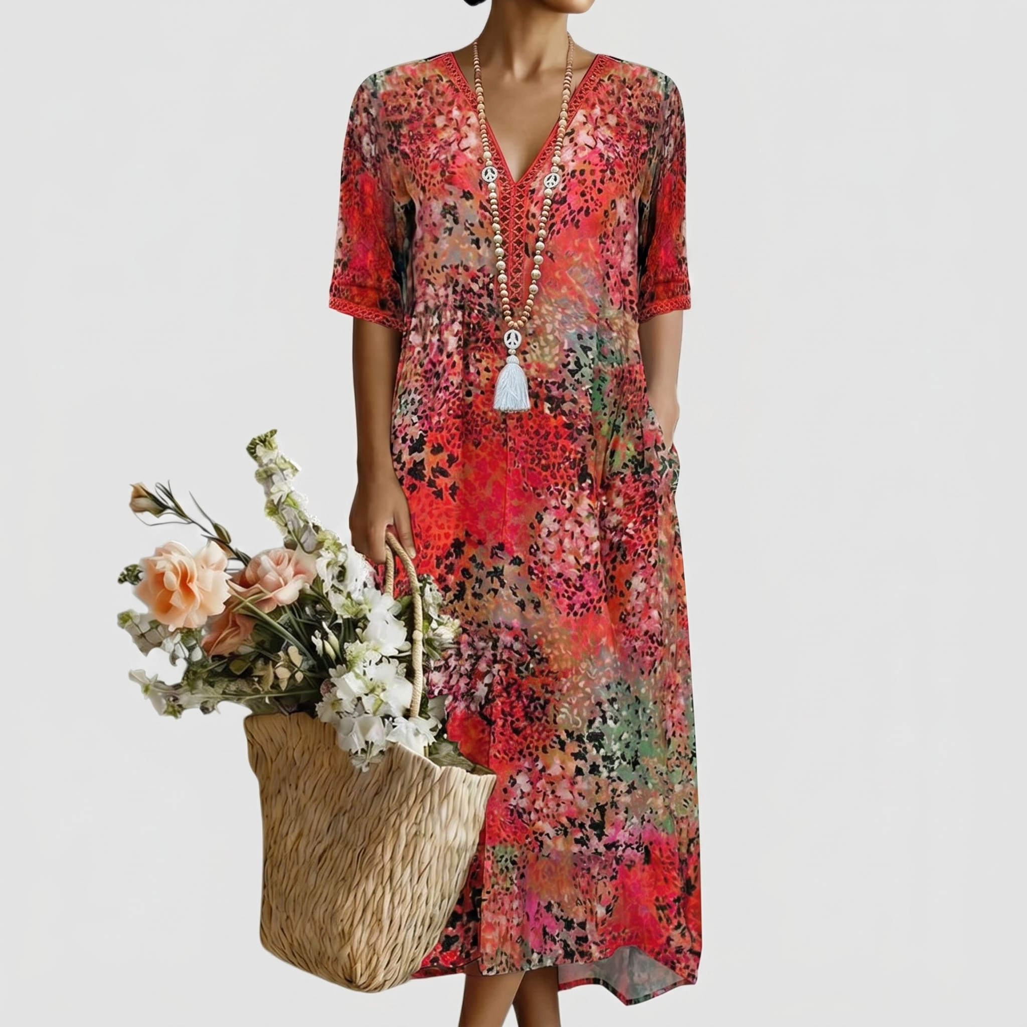 ANNA | VIBRANT MIDI DRESS