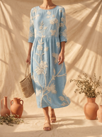 Azzurra | Vintage Embroidered Dress