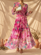 Hazel | Floral Pattern Wrap Dress