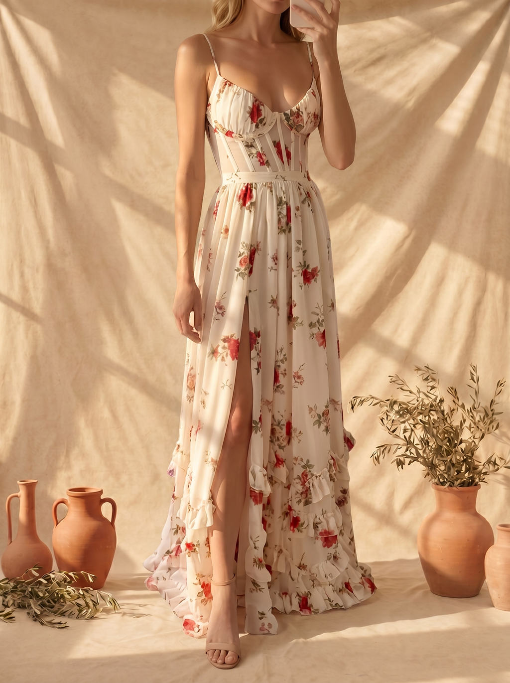 Scarlett | Romantisches Blumen-Kleid