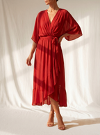 Sfumato | V-Neck Chiffon Dress