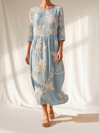 Azzurra | Vintage Embroidered Dress