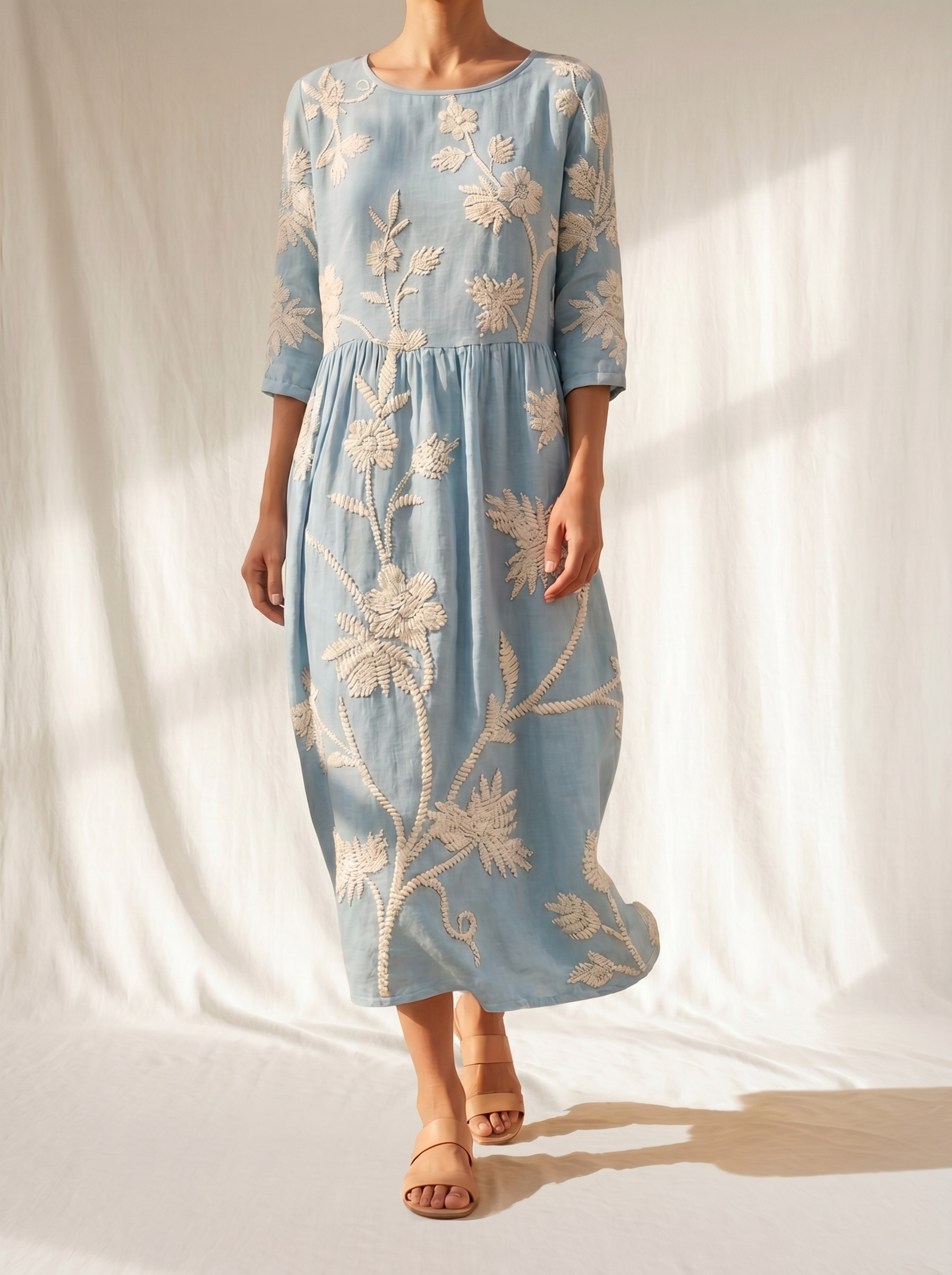 Azzurra | Vintage Embroidered Dress