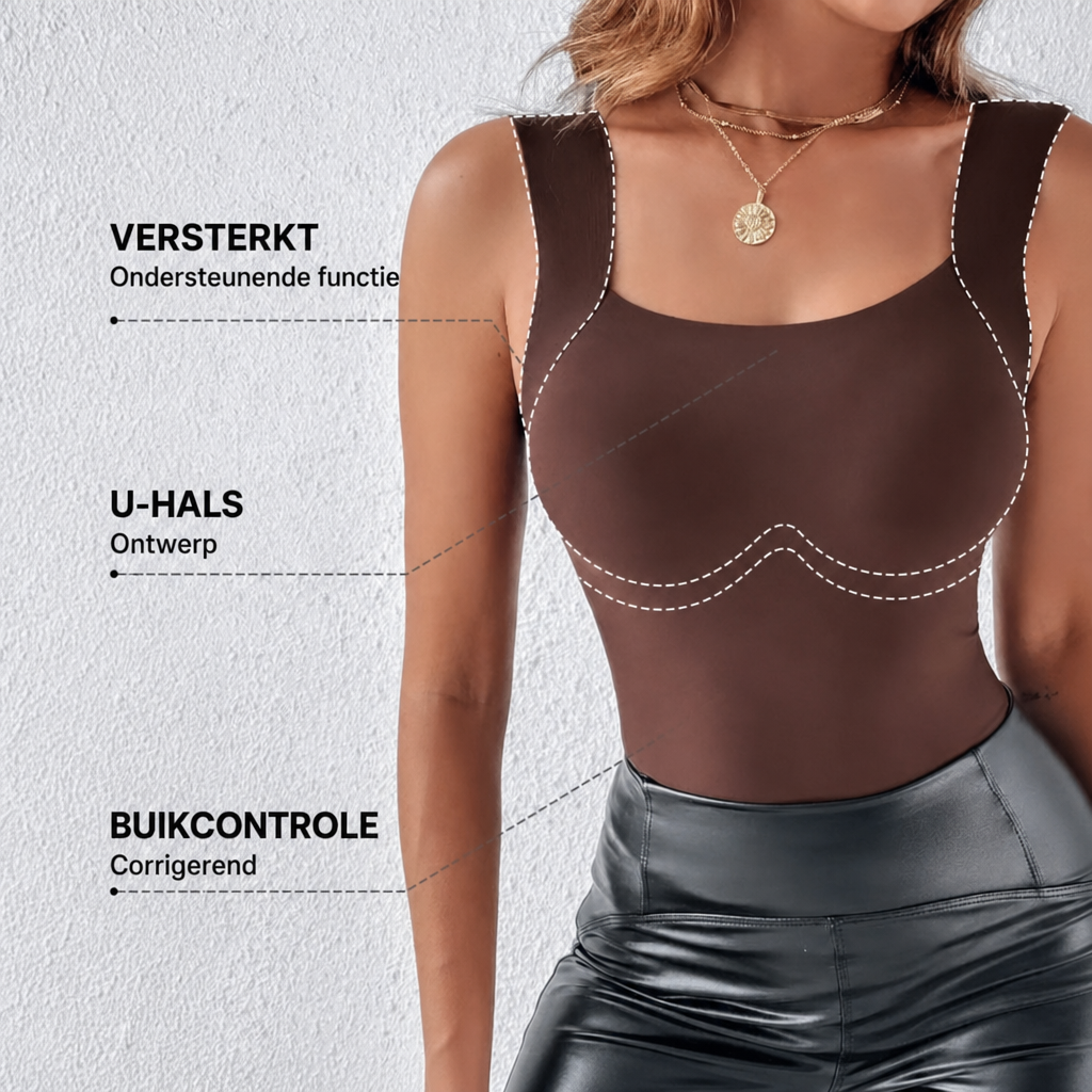 Jet | U-Neck Shapewear Tanktop mit Integriertem BH