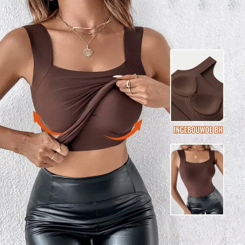 Jet | U-Neck Shapewear Tanktop mit Integriertem BH