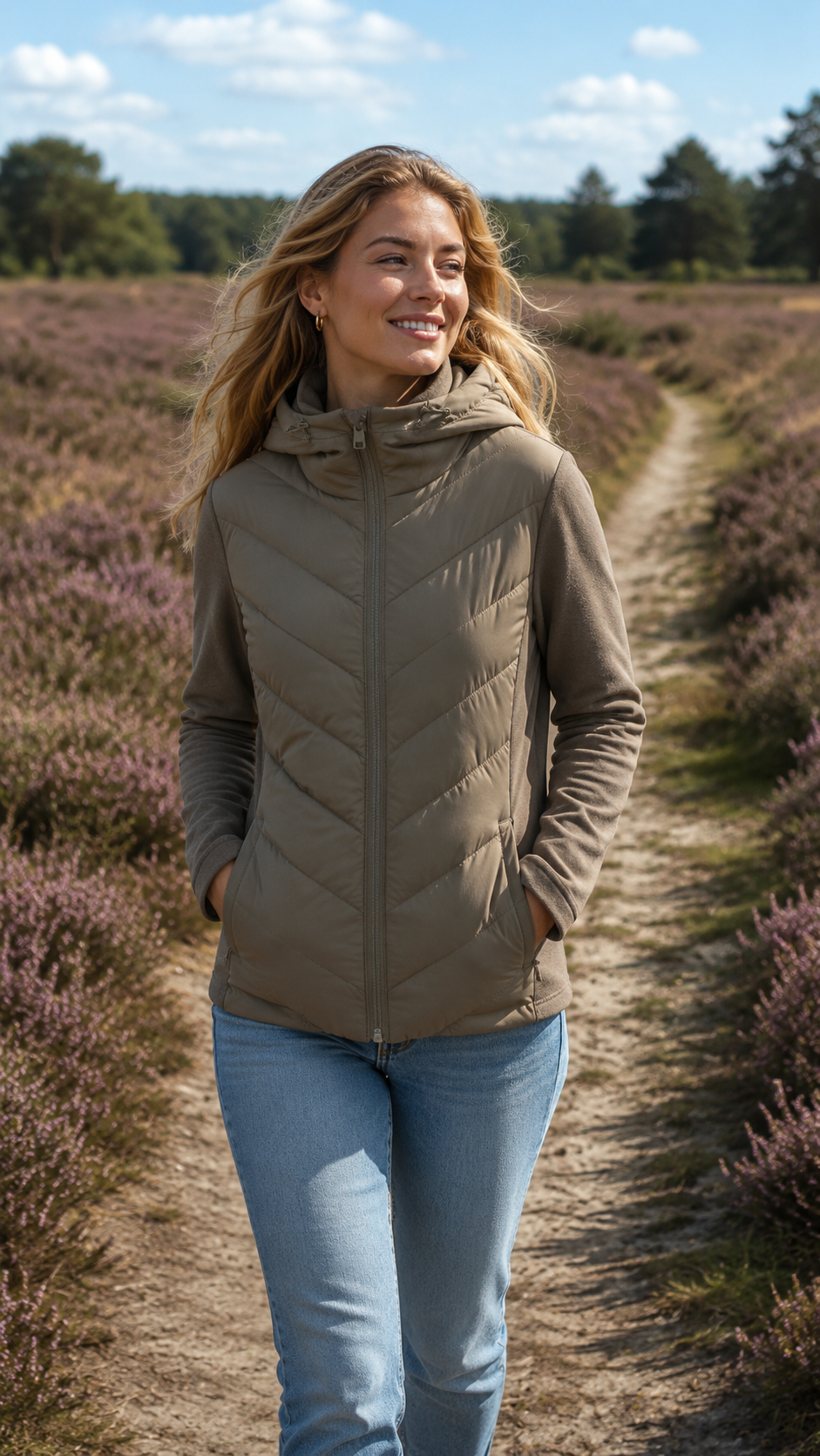 Romee | Gemusterte Übergangsjacke