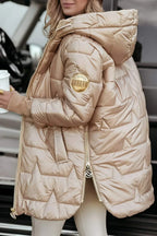 Noor – Funkelnde Winterjacke mit Kapuze