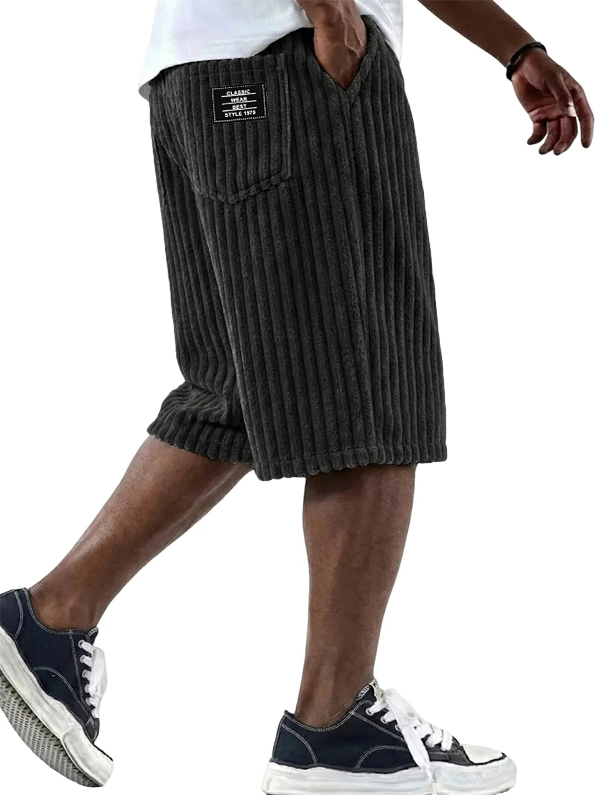 Finn - Cord-Shorts mit Stickerei-Detail (Kaufe 1, erhalte 1 GRATIS)