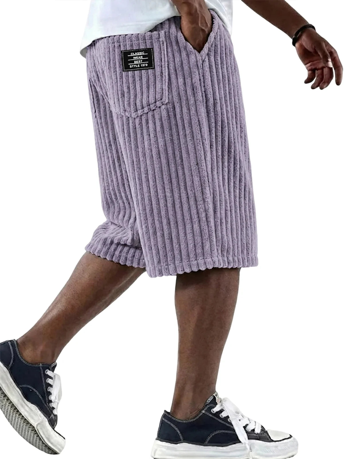 Finn - Cord-Shorts mit Stickerei-Detail (Kaufe 1, erhalte 1 GRATIS)