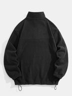Cozy Quarter Zip Fleece Sweatshirt with Relaxed Fit