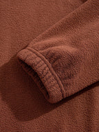 Cozy Quarter Zip Fleece Sweatshirt with Relaxed Fit