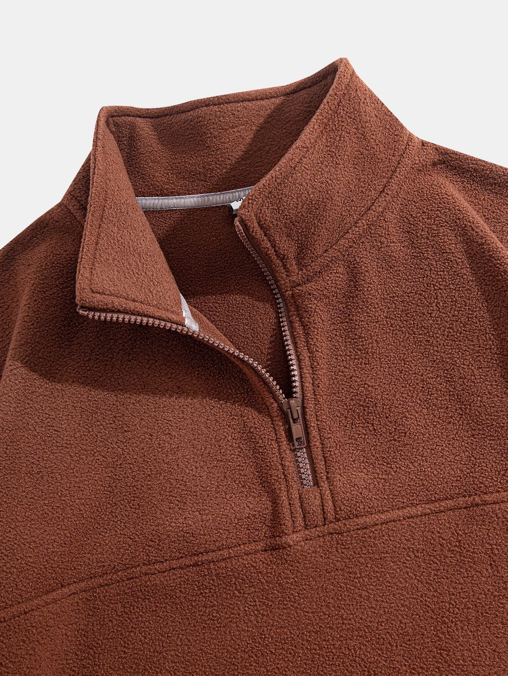 Cozy Quarter Zip Fleece Sweatshirt with Relaxed Fit