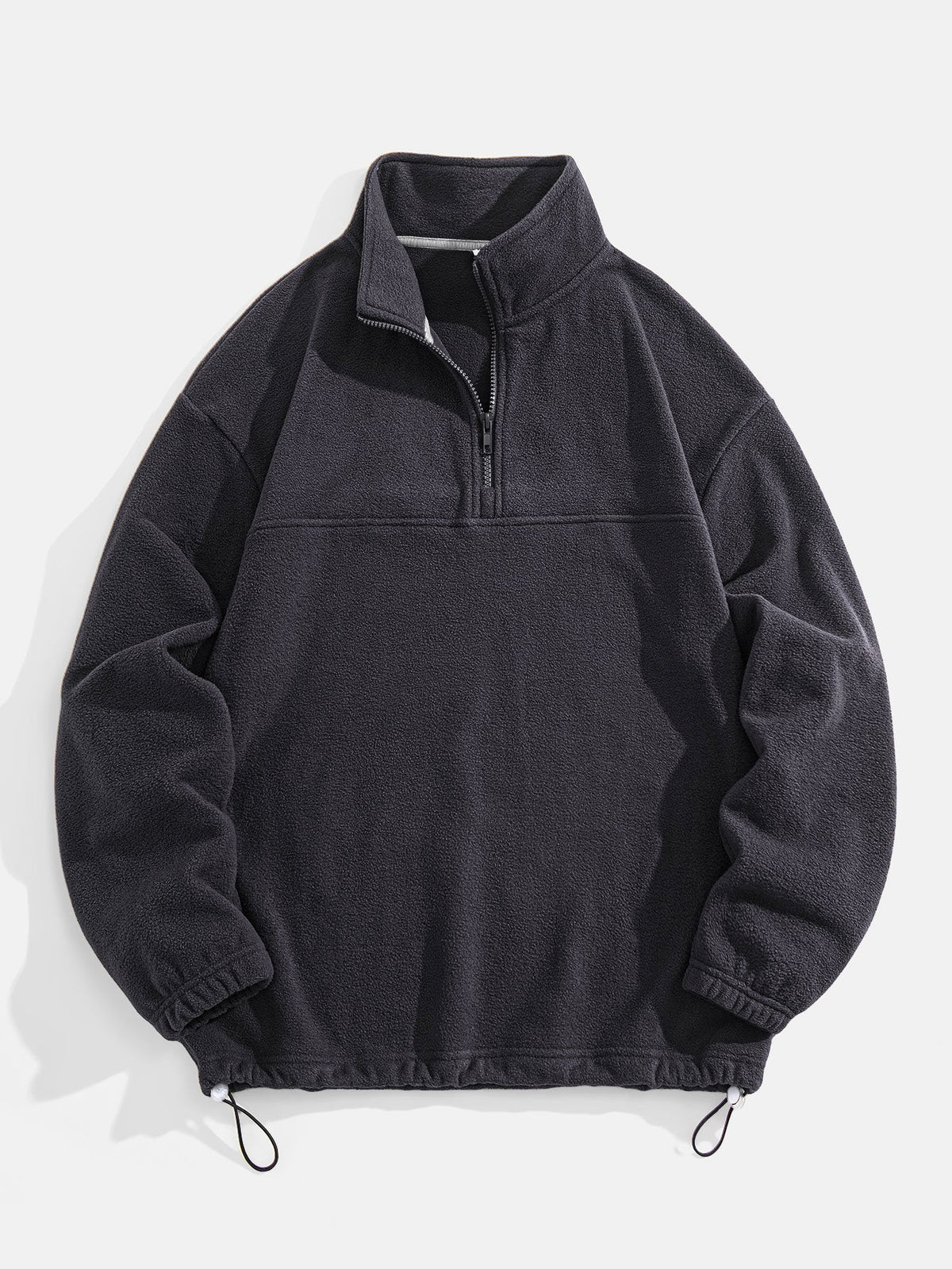 Cozy Quarter Zip Fleece Sweatshirt with Relaxed Fit