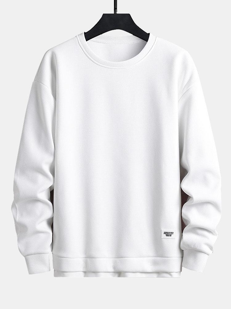 Zwei-Lagen Waffel-Sweatshirts