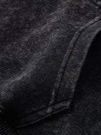 Casual Fit Washed Distressed Hoodie