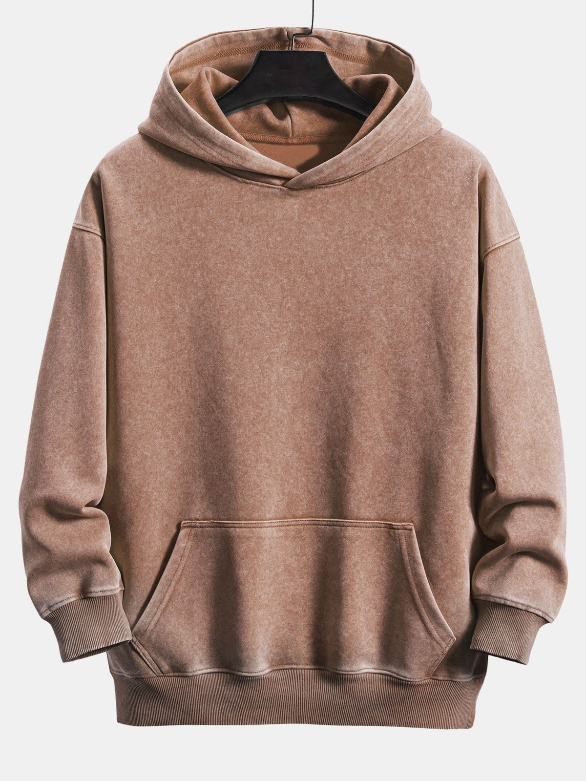 Casual Fit Washed Distressed Hoodie
