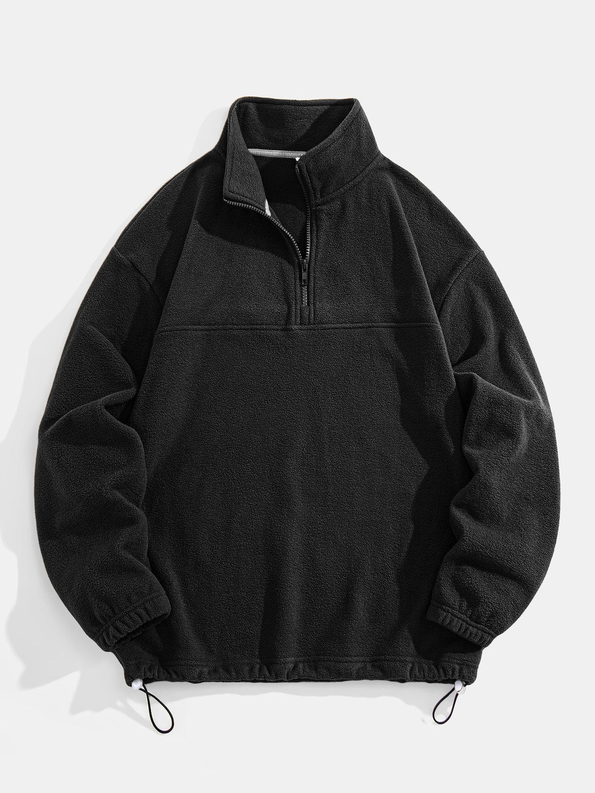 Cozy Quarter Zip Fleece Sweatshirt with Relaxed Fit