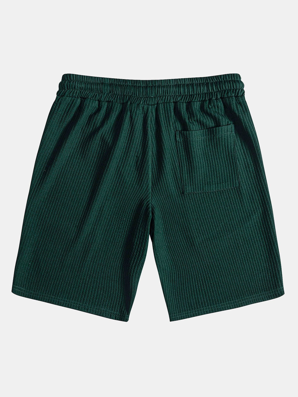 Ripp-Top mit Stehkragen und Shorts