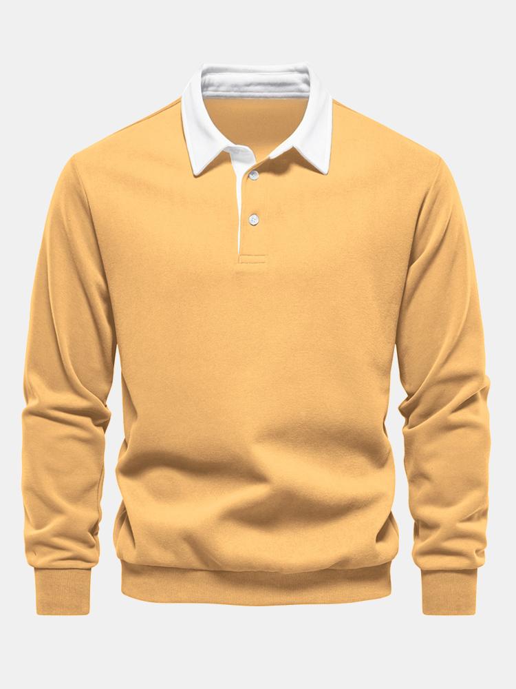 Contrast Collar Sweatshirt