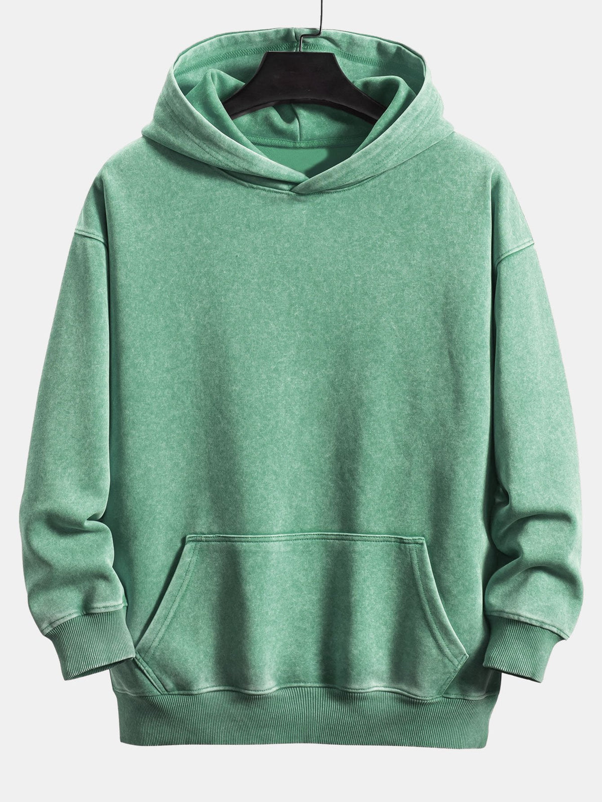Casual Fit Washed Distressed Hoodie