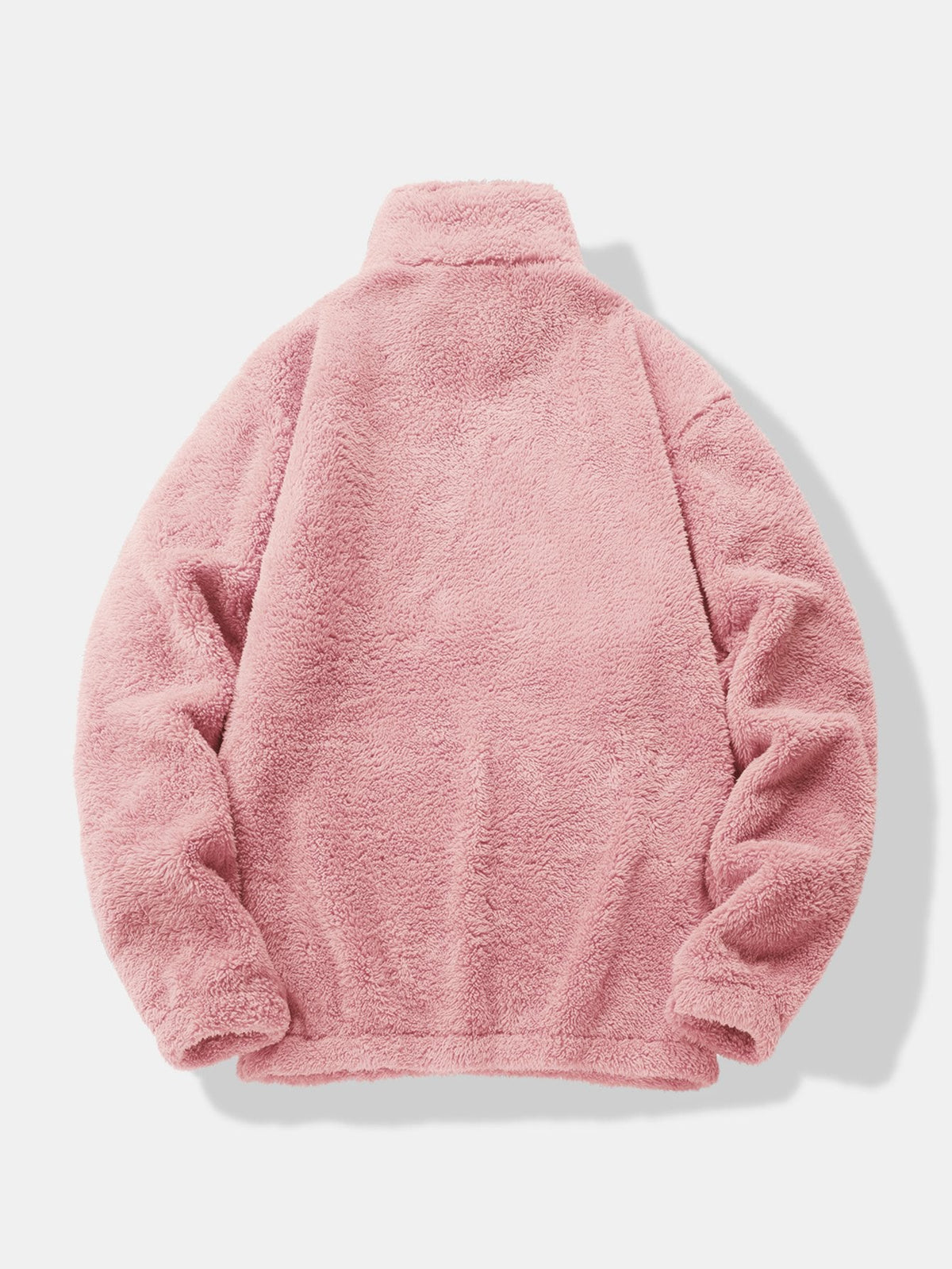 Viertelreißverschluss Sweatshirt mit Teddy-Futter