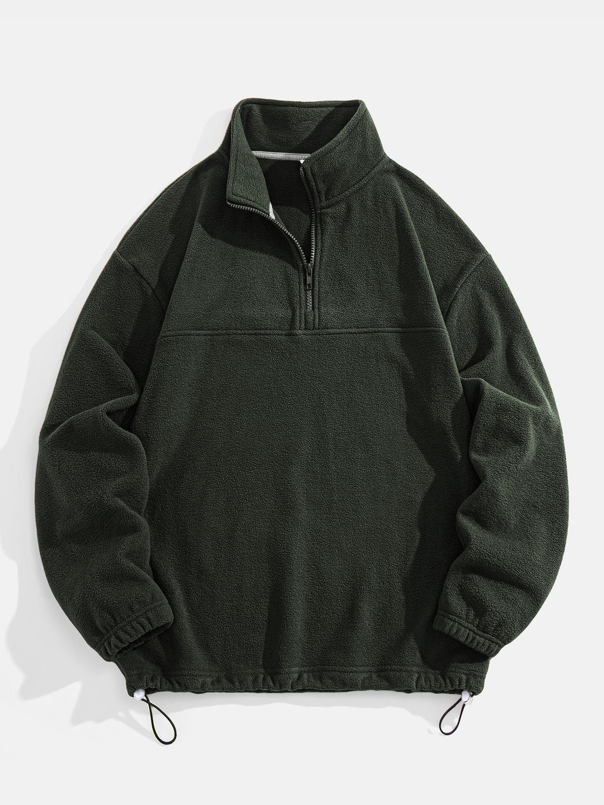 Cozy Quarter Zip Fleece Sweatshirt with Relaxed Fit