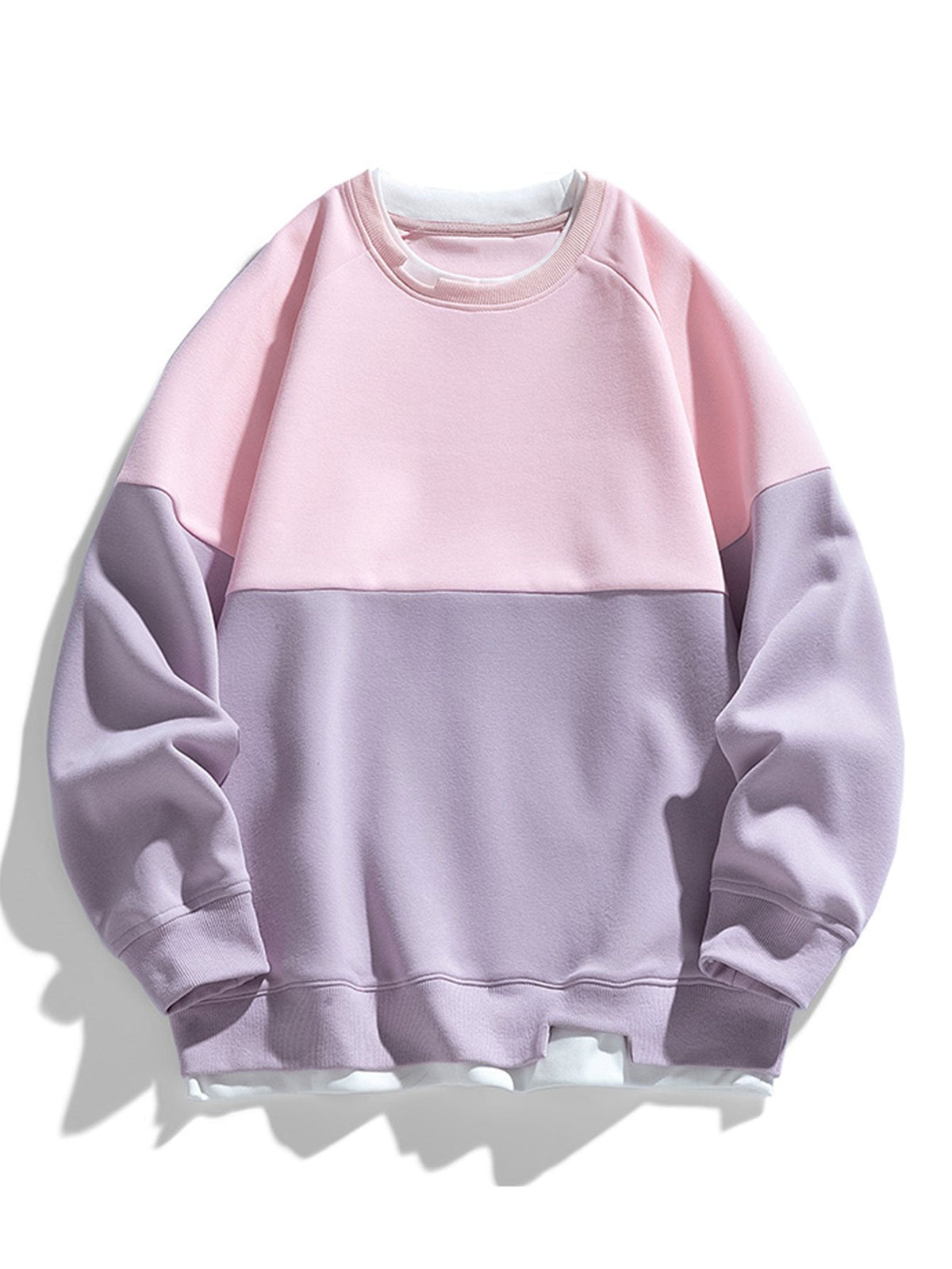 Dual-Color Block Sweatshirt