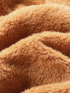 Viertelreißverschluss Sweatshirt mit Teddy-Futter