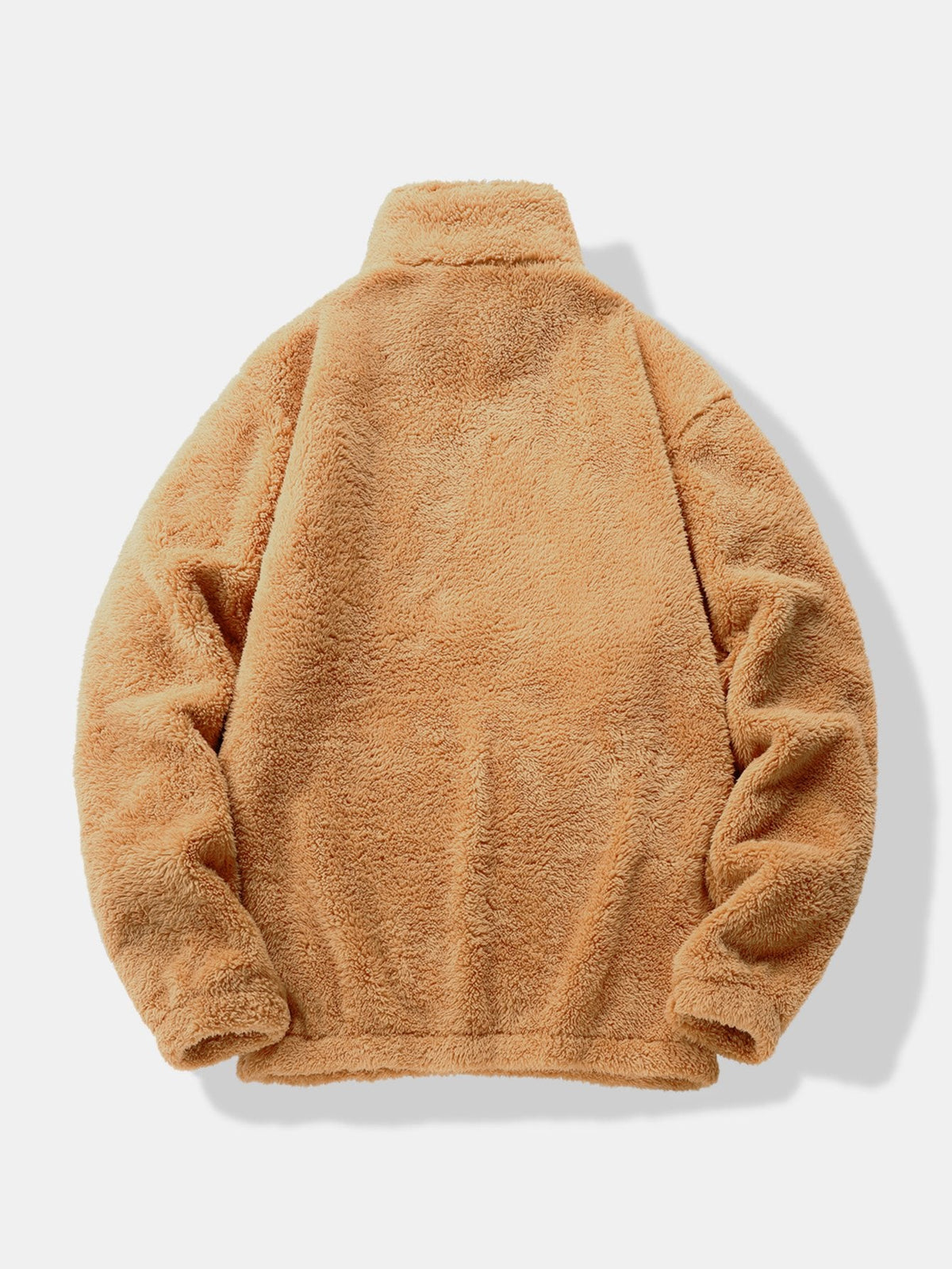 Viertelreißverschluss Sweatshirt mit Teddy-Futter