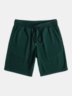 Ripp-Top mit Stehkragen und Shorts