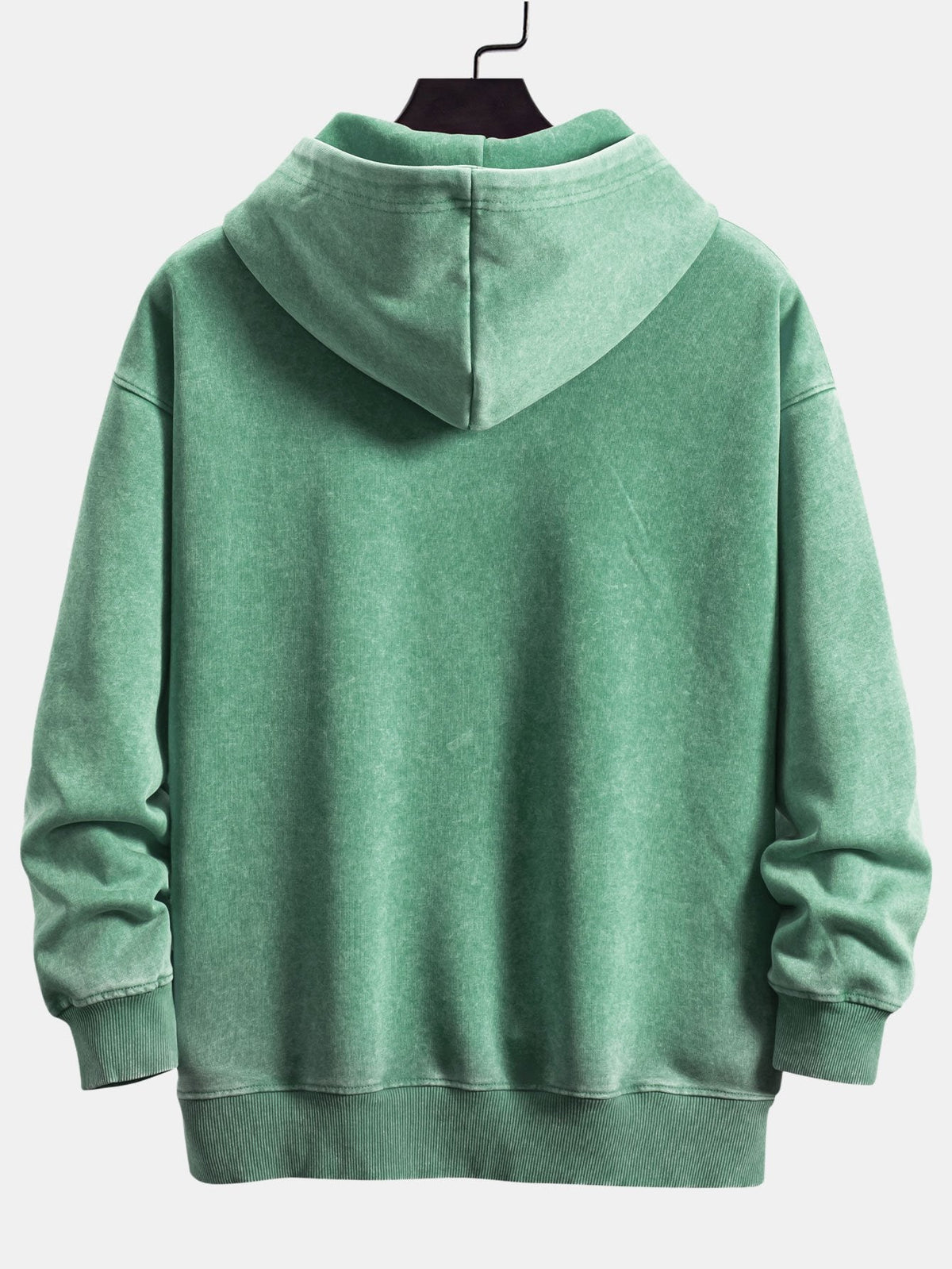 Casual Fit Washed Distressed Hoodie