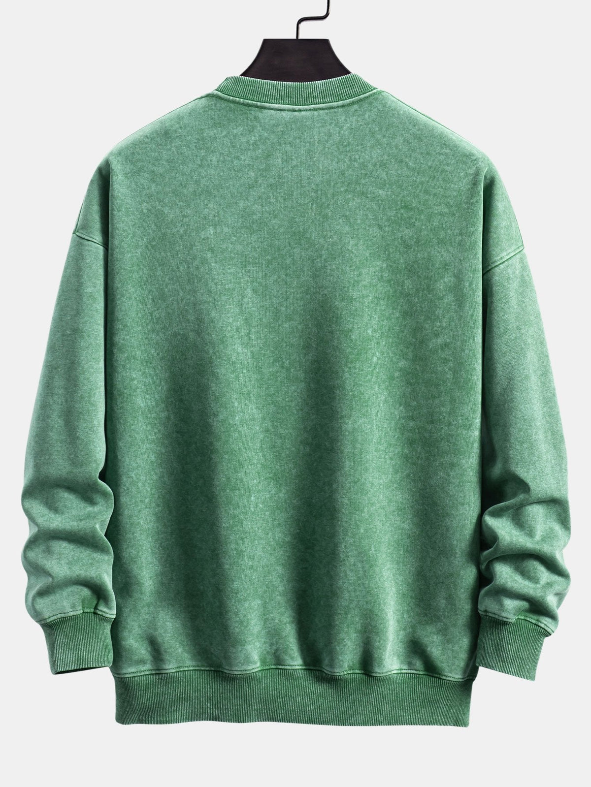 Casual Fit Washed Distressed Sweatshirt