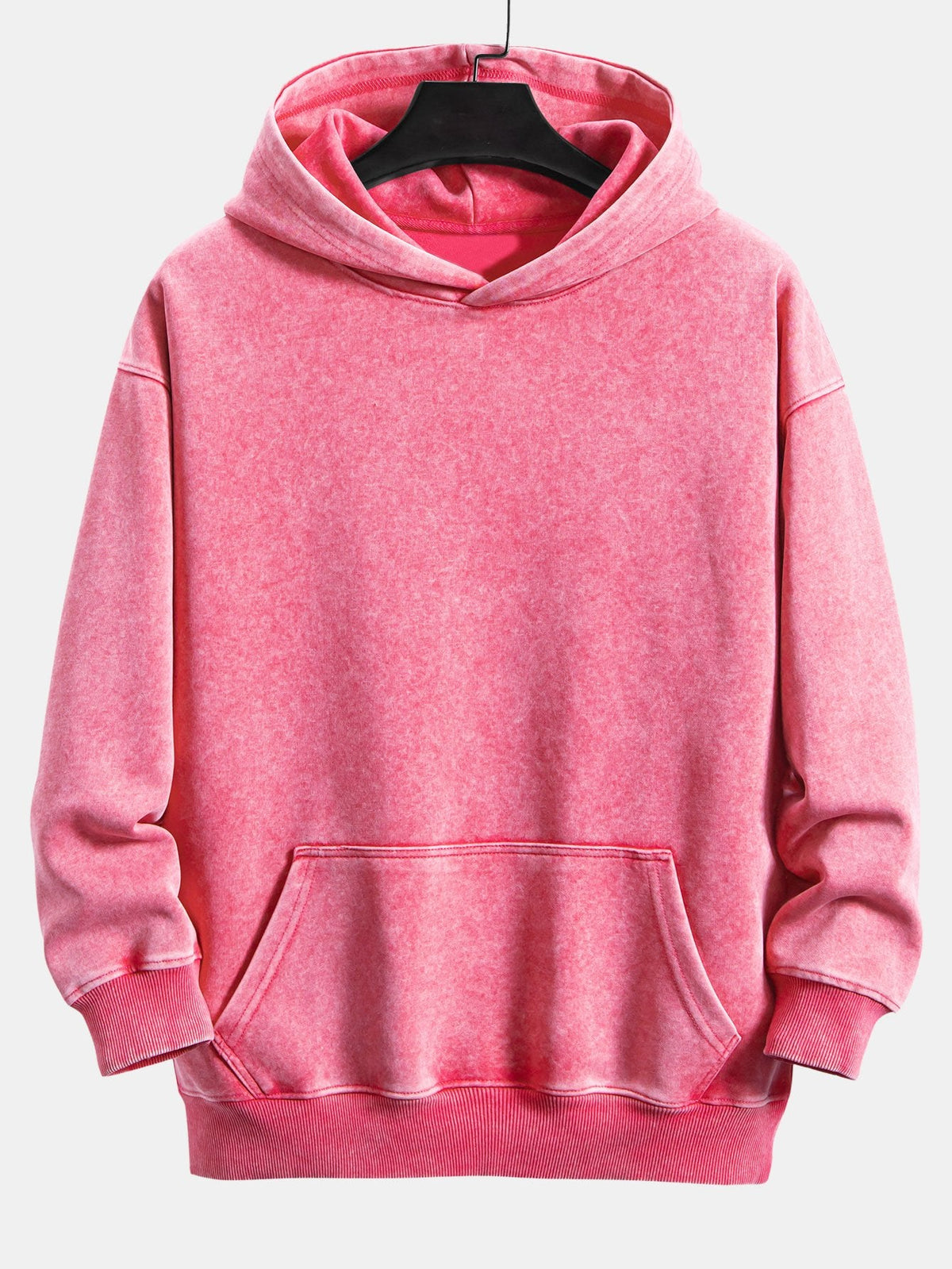 Casual Fit Washed Distressed Hoodie