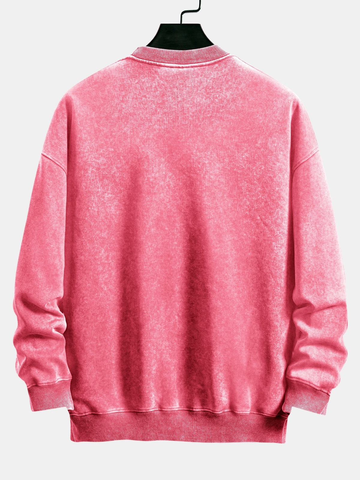 Casual Fit Washed Distressed Sweatshirt